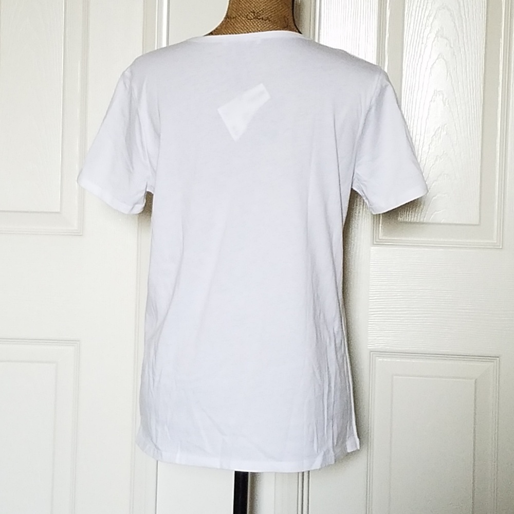 ZARA 'let your future unfold' graphic tee short sleeve white Med - Picture 3 of 6